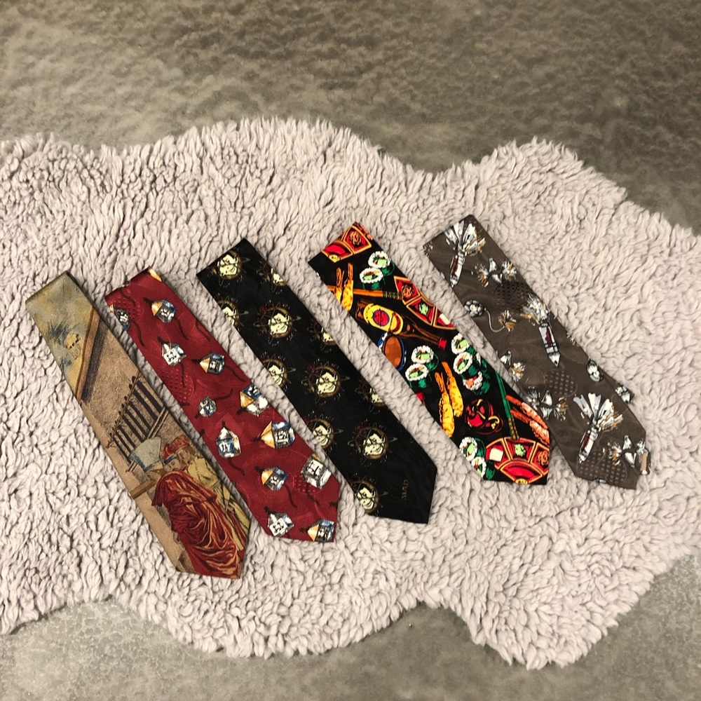 Mens Fun Ties - 5 For $50